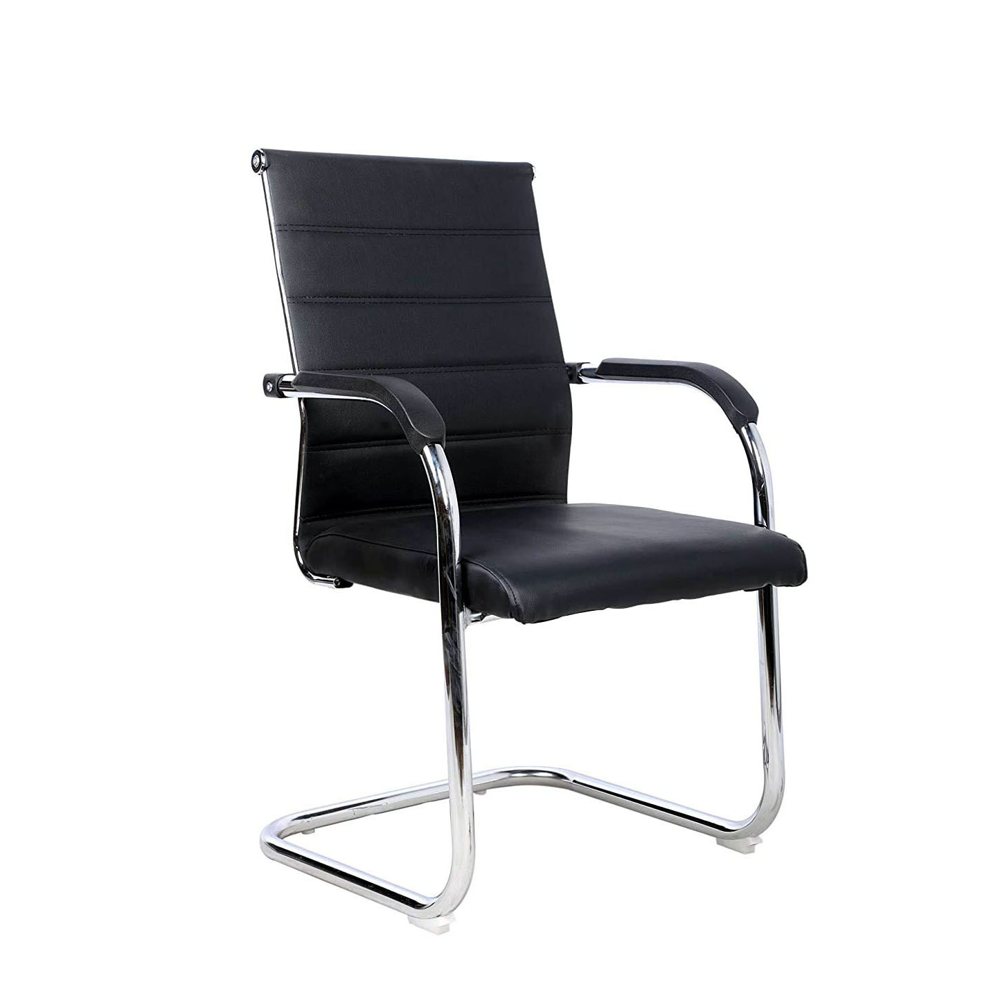 OfficeVisitor Chair (302 Black,Leatherette & Plastic 210V)
