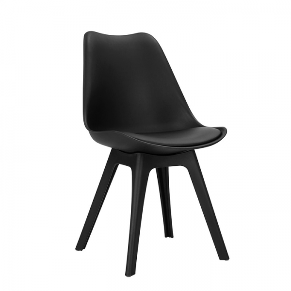 Artiss Retro Padded Dining Chair - Black